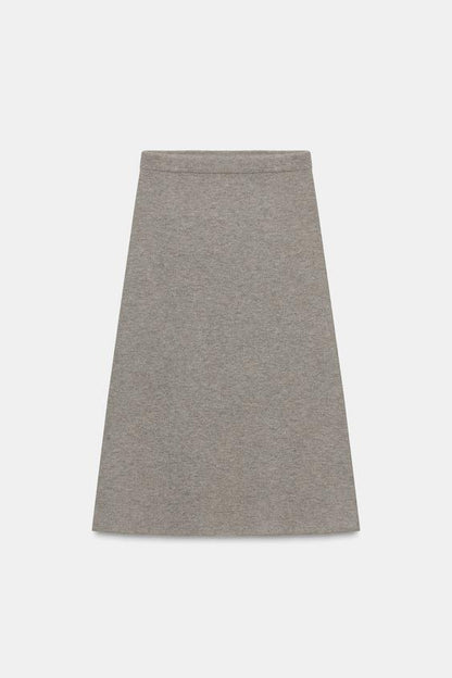 Jupe midi en maille