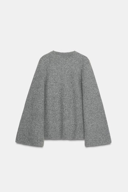 Veste en maille à fentes aux manches