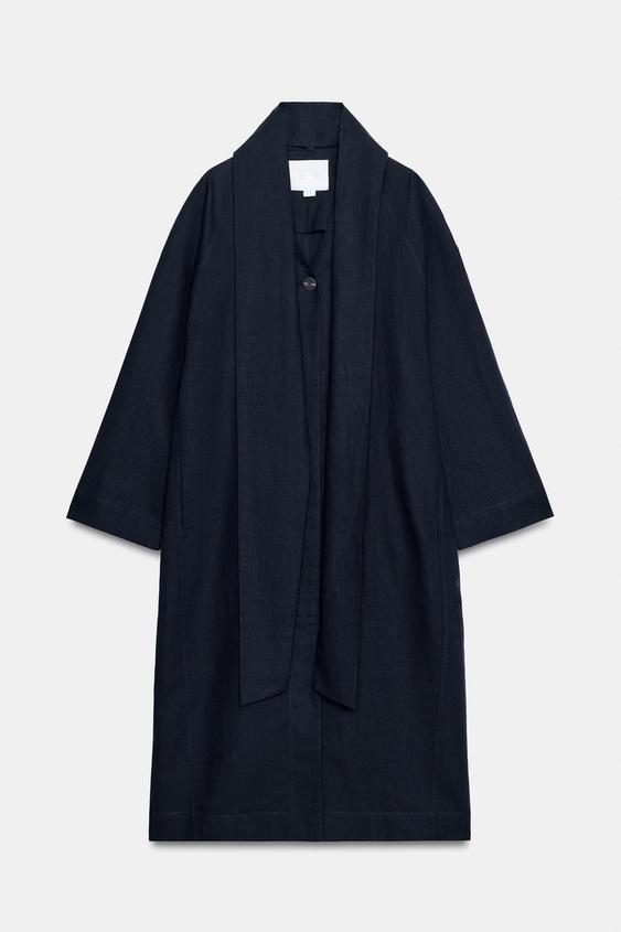 Manteau oversize en lin ZW Collection