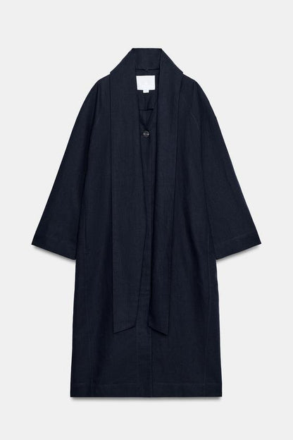 Manteau oversize en lin ZW Collection