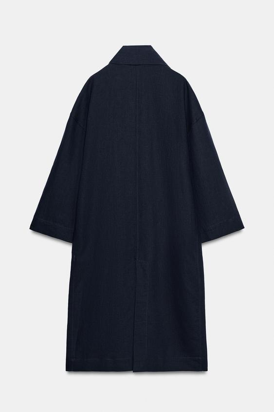 Manteau oversize en lin ZW Collection