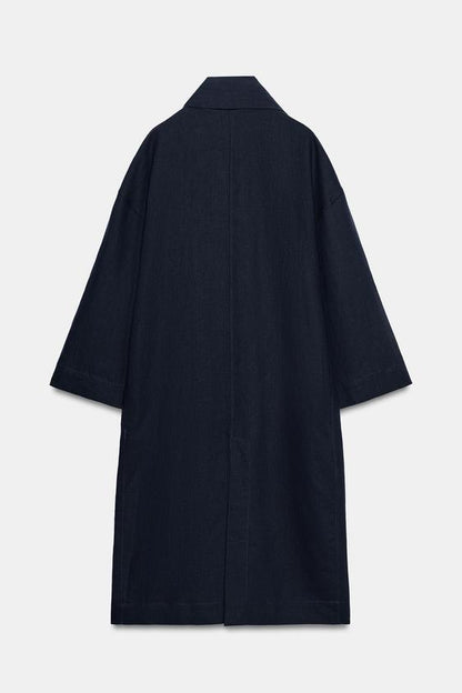 Manteau oversize en lin ZW Collection