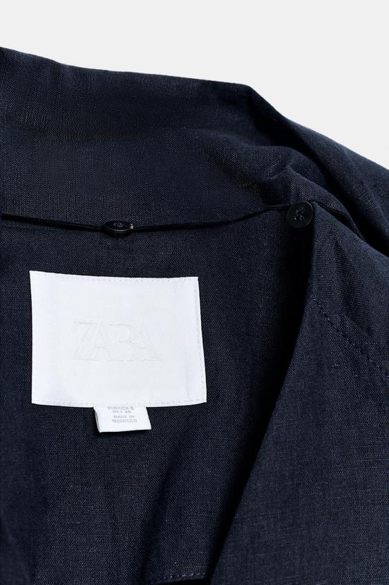 Manteau oversize en lin ZW Collection