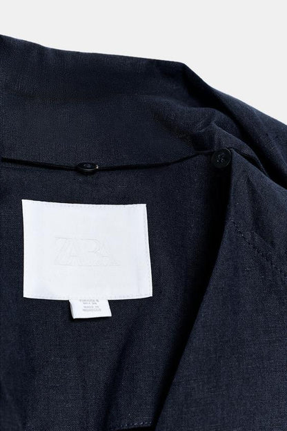 Manteau oversize en lin ZW Collection