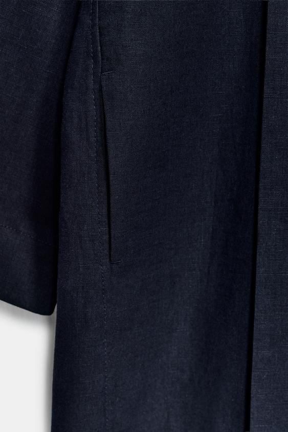 Manteau oversize en lin ZW Collection