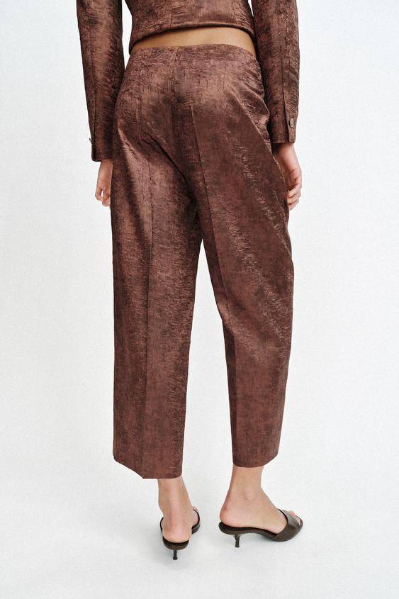 Pantalon-culotte effet froissé