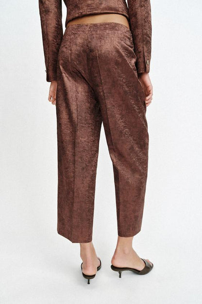 Pantalon-culotte effet froissé