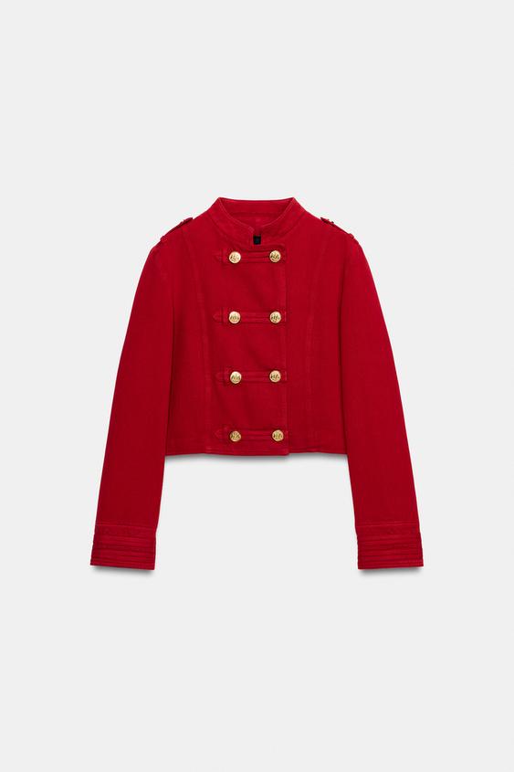 Blouson cintré à boutons