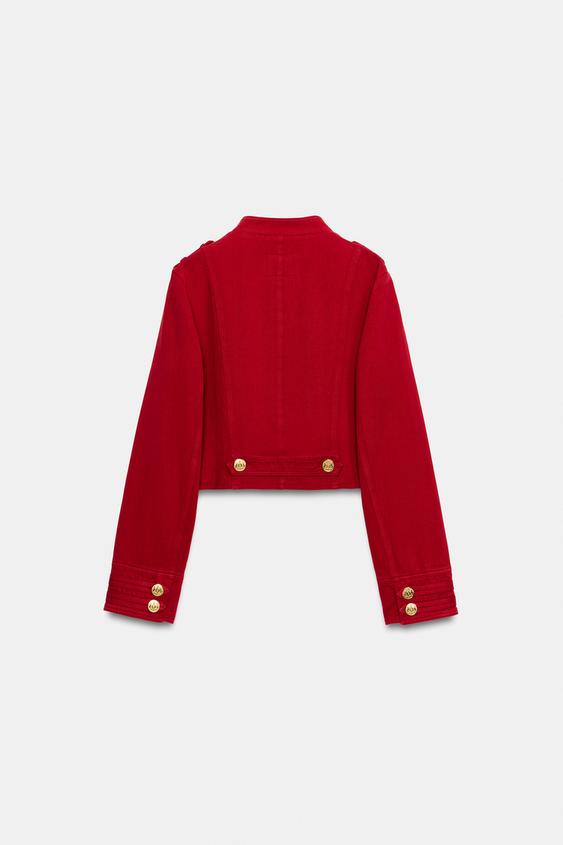Blouson cintré à boutons