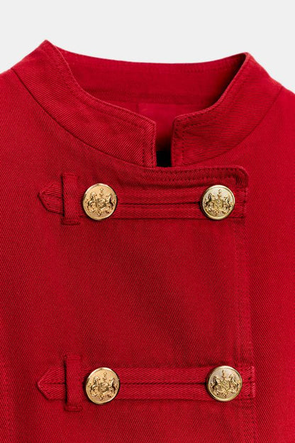 Blouson cintré à boutons
