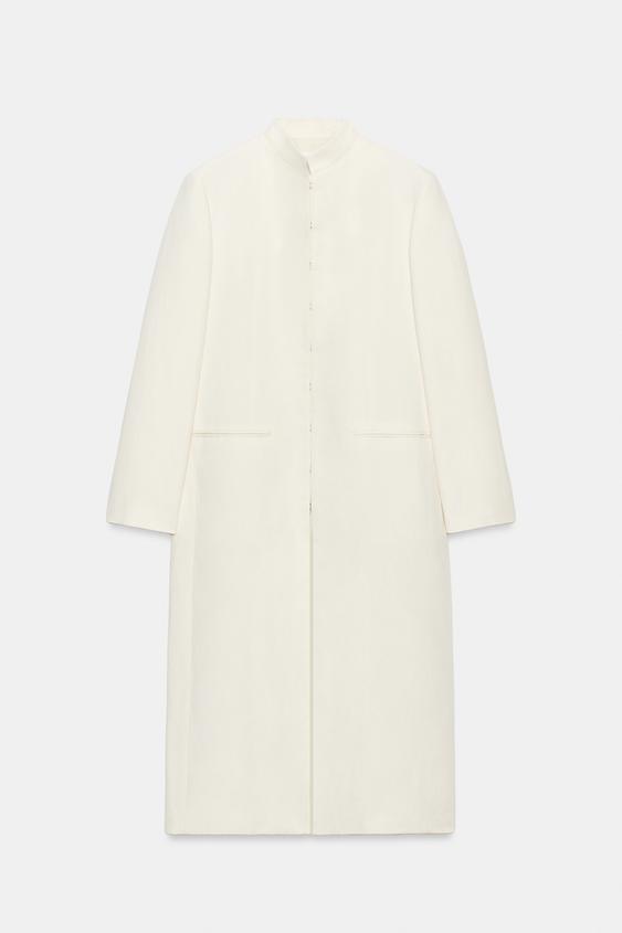 Manteau redingote en lin ZW Collection