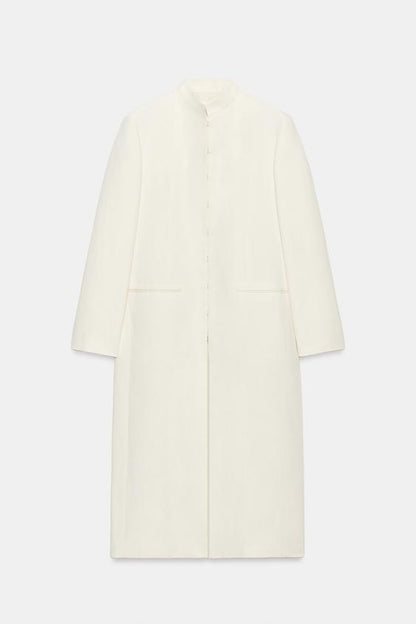 Manteau redingote en lin ZW Collection
