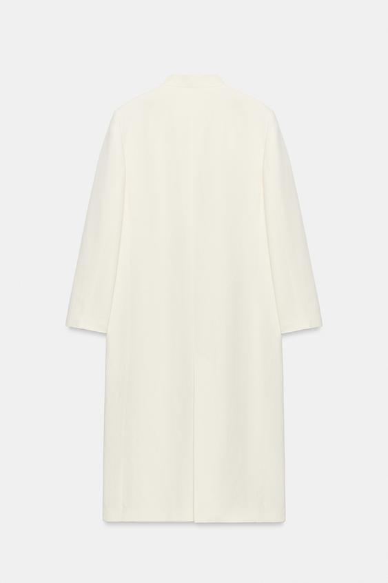 Manteau redingote en lin ZW Collection