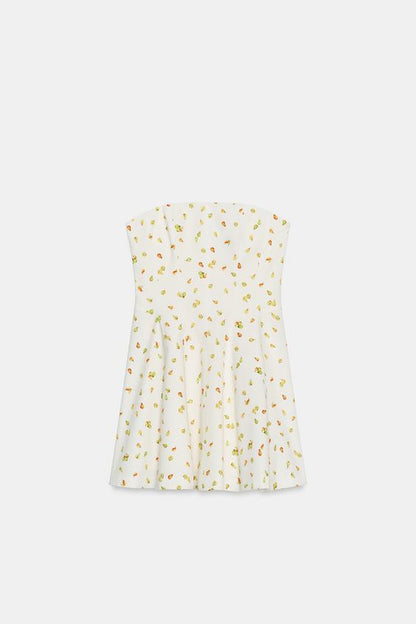 Robe mini à motif fruits