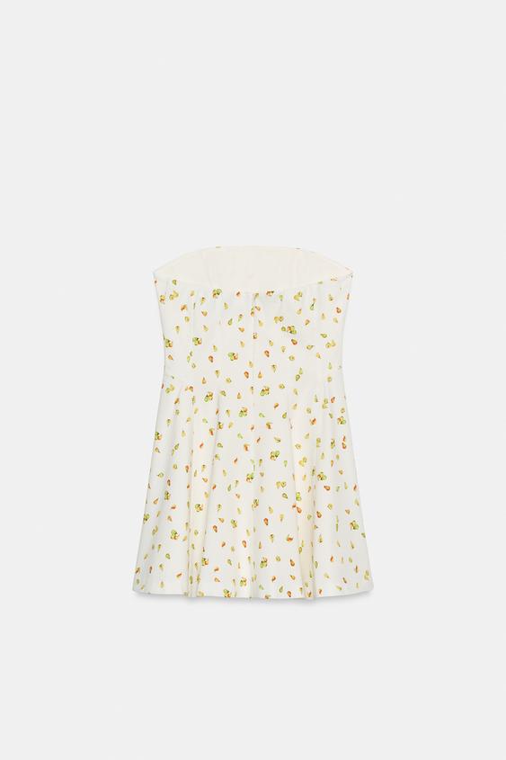 Robe mini à motif fruits