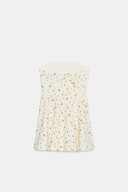 Robe mini à motif fruits