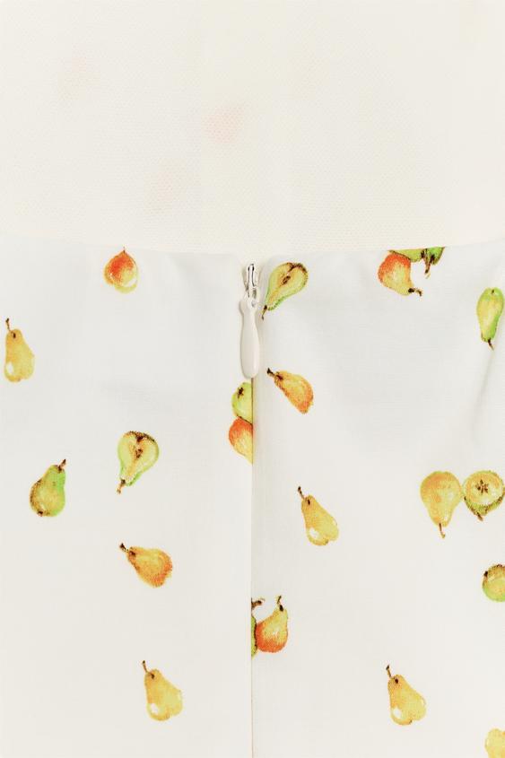 Robe mini à motif fruits