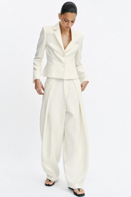 Pantalon à volume et pinces