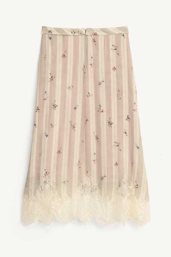 Jupe à fleurs en dentelle Édition limitée