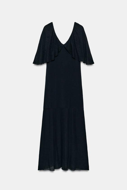 Robe longue en maille