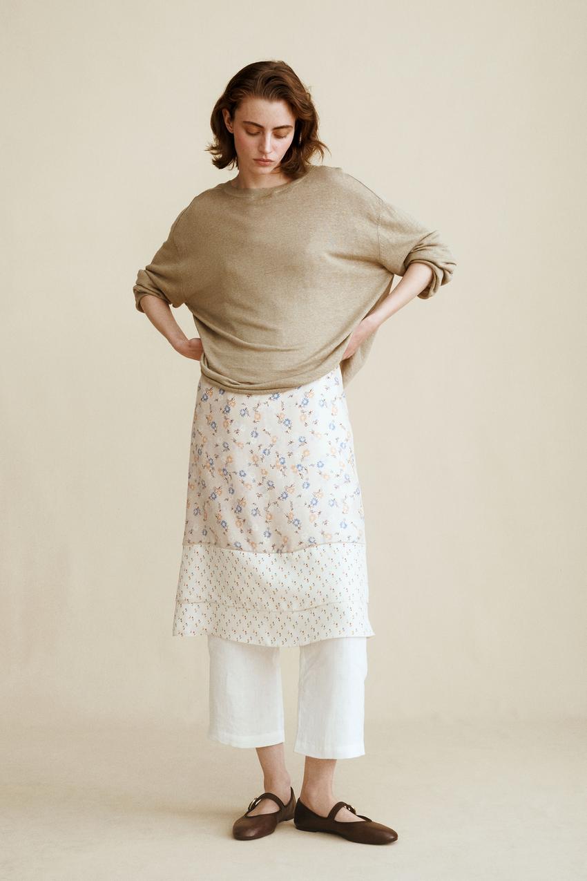 Pull en maille 100 % lin Caramel London x Zara