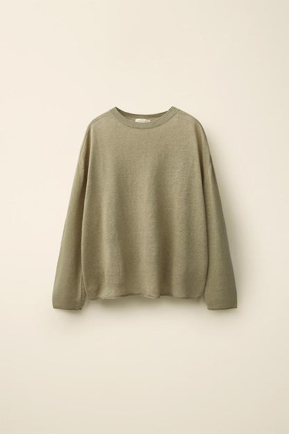 Pull en maille 100 % lin Caramel London x Zara