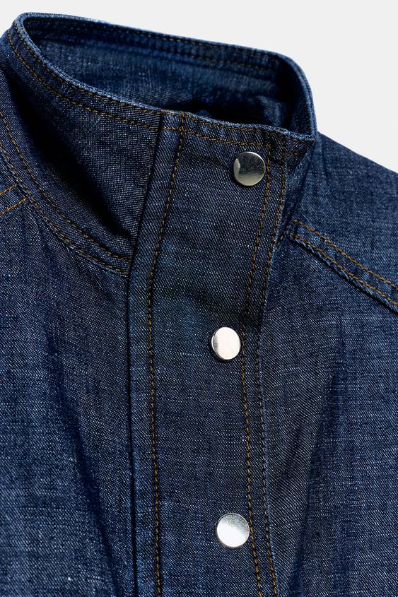Gilet en lin à taille élastique