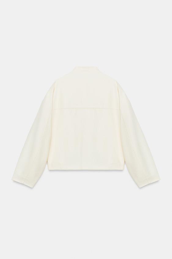 Blouson à brandebourgs en lin