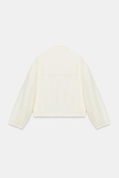 Blouson à brandebourgs en lin