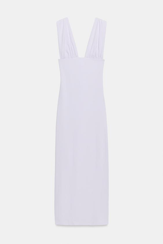 Robe midi à cordons