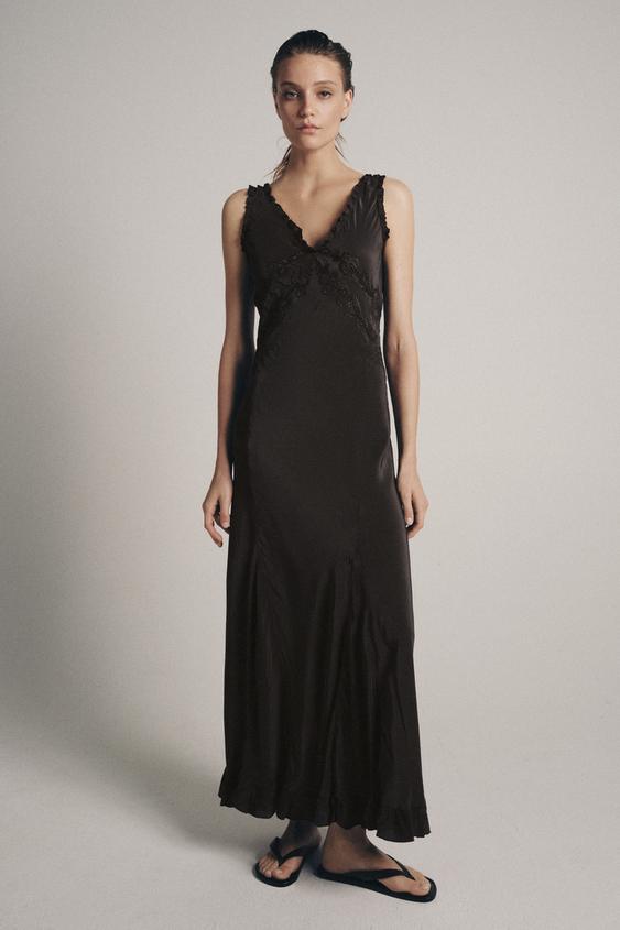 Robe longue brodée ZW Collection