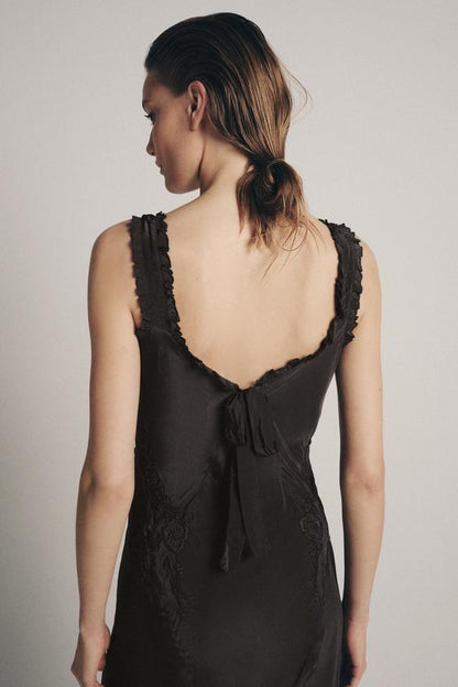 Robe longue brodée ZW Collection