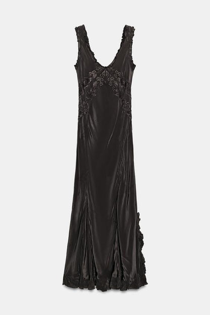 Robe longue brodée ZW Collection