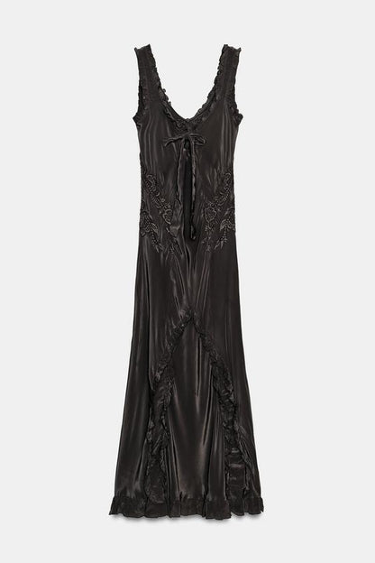 Robe longue brodée ZW Collection