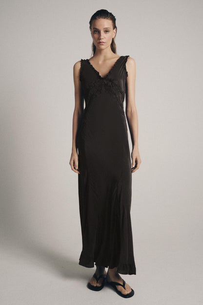 Robe longue brodée ZW Collection