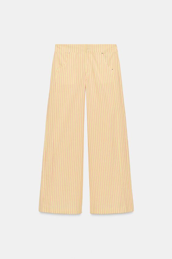 Pantalon droit à rayures