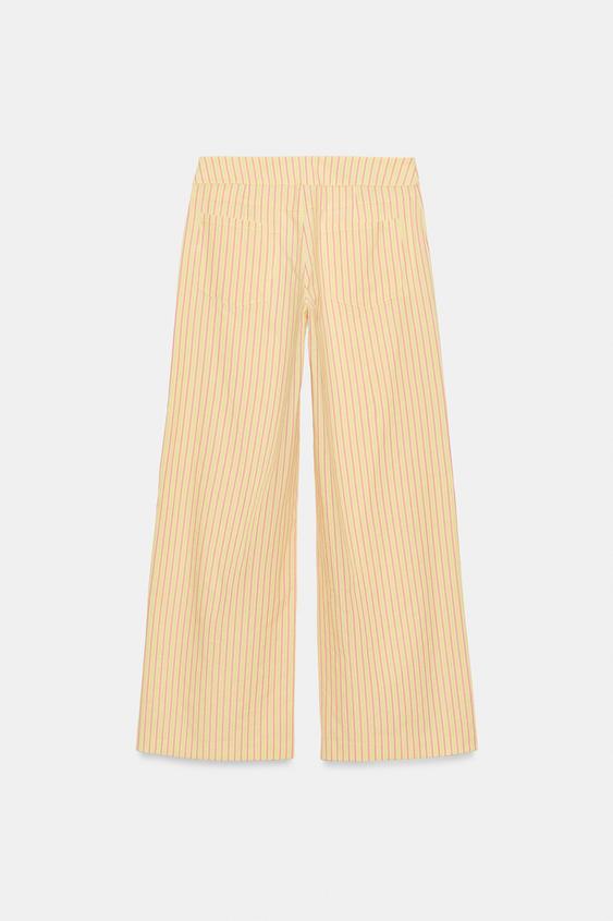 Pantalon droit à rayures