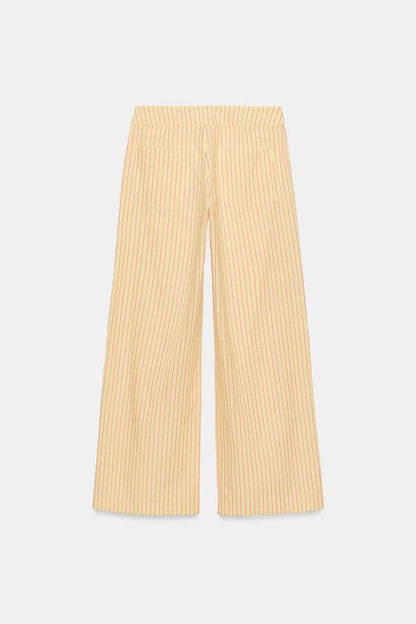 Pantalon droit à rayures