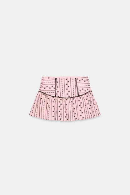 Jupe-culotte brodée