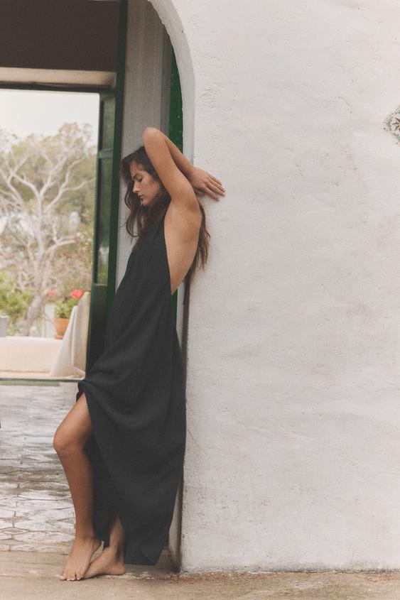 Robe dos-nu fluide