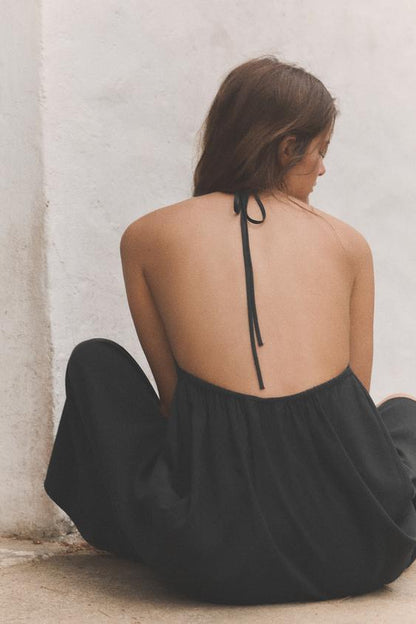 Robe dos-nu fluide