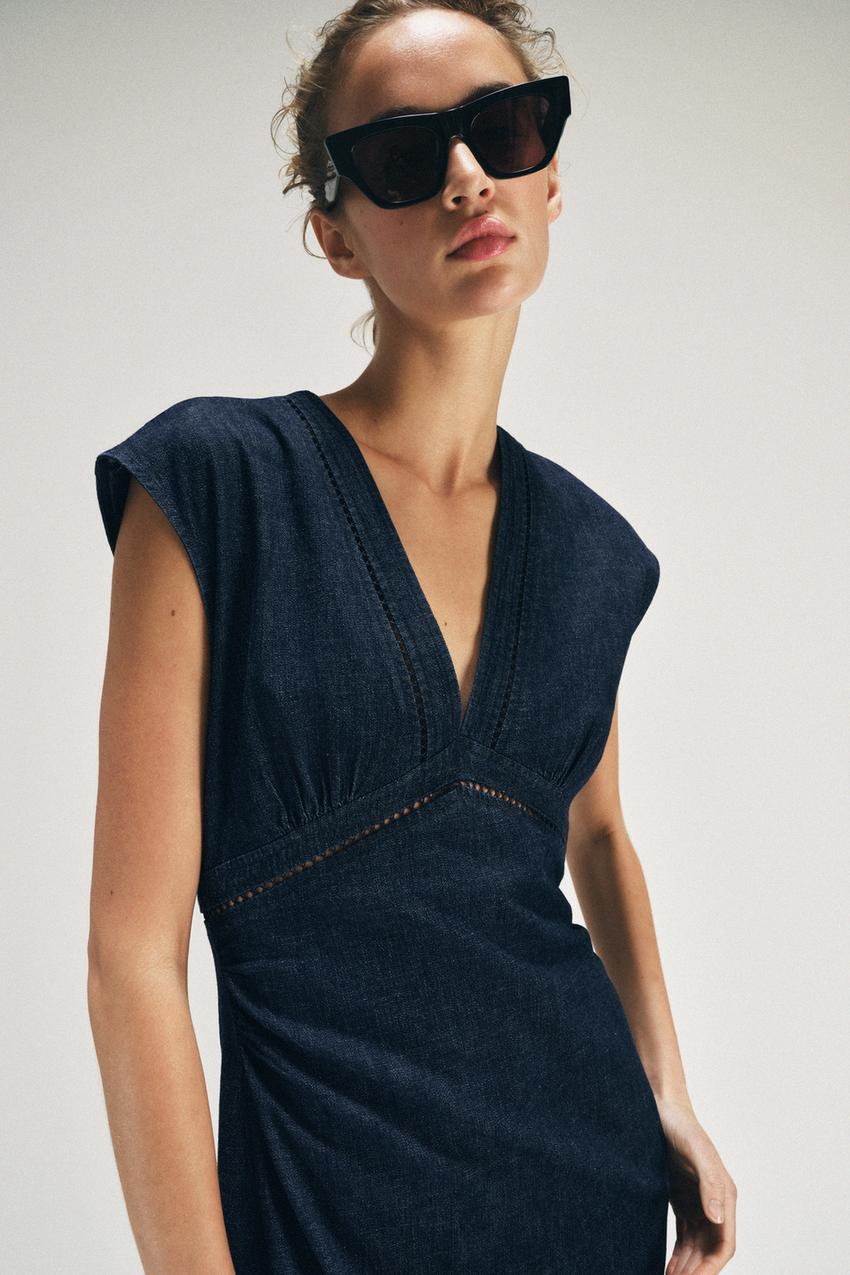 Robe midi entre-deux