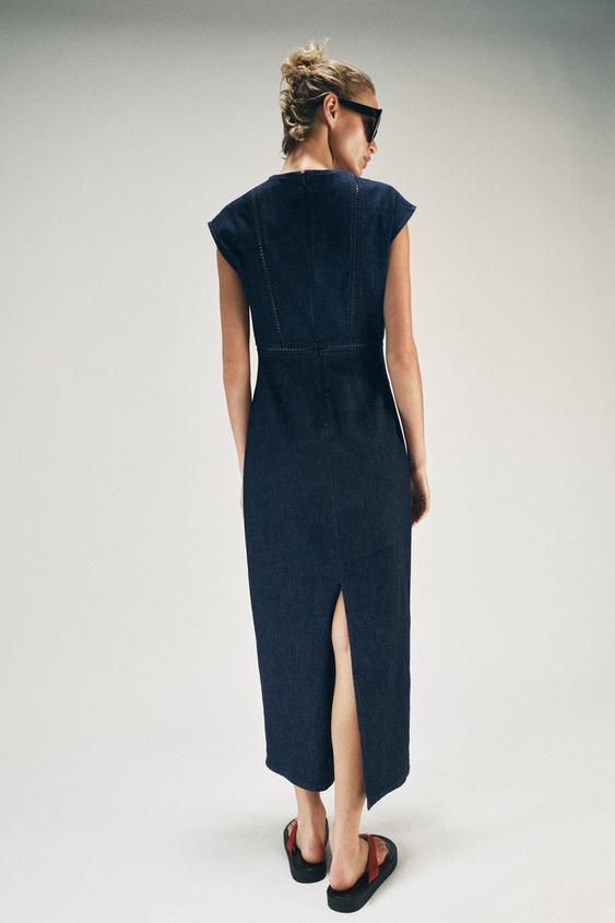 Robe midi entre-deux