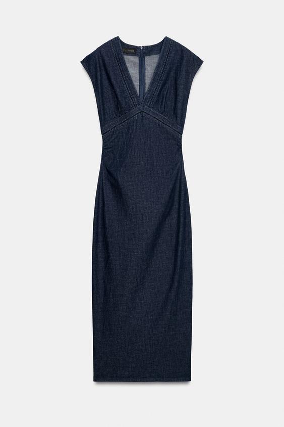 Robe midi entre-deux