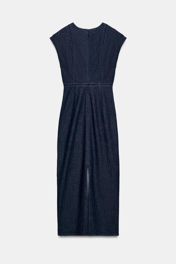 Robe midi entre-deux