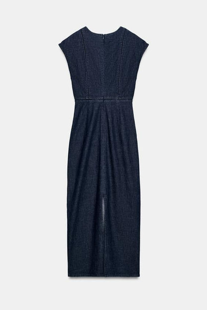 Robe midi entre-deux