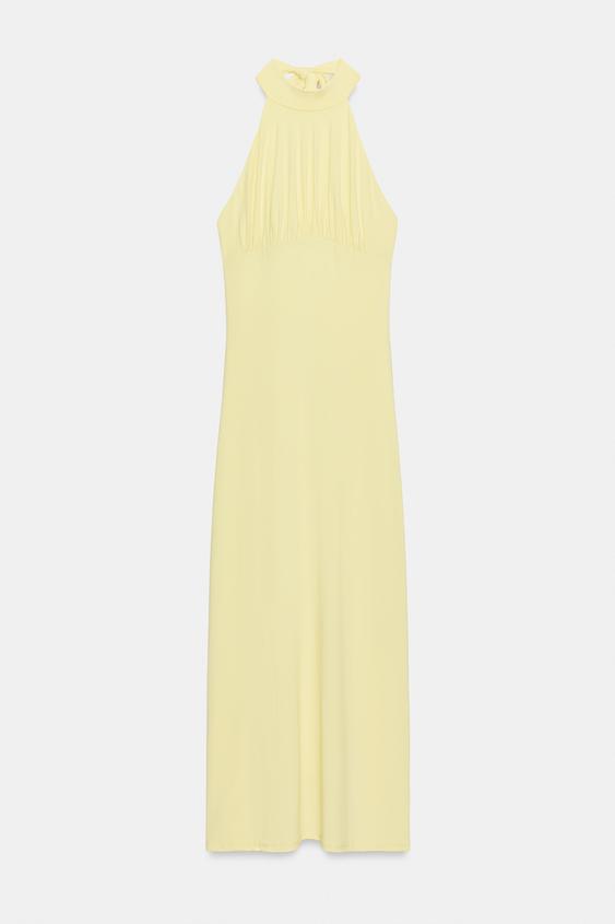Robe midi dos-nu lien à nouer