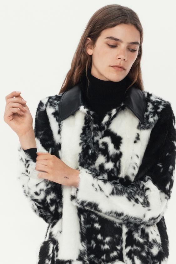 Manteau imprimé animalier The Item Zara Woman