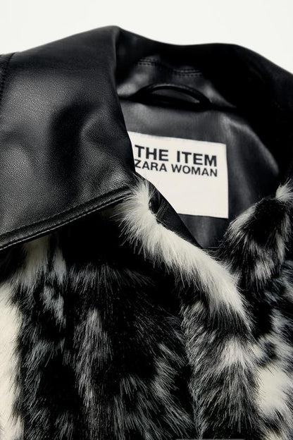 Manteau imprimé animalier The Item Zara Woman