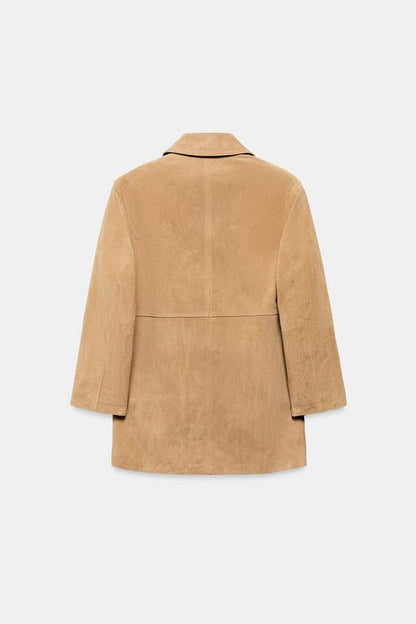 Veste 100 % cuir suédé